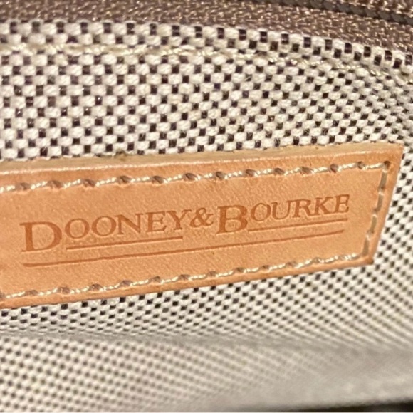 Dooney bourke DB signature print canvas Designer Tote Bag - Picture 11 of 12